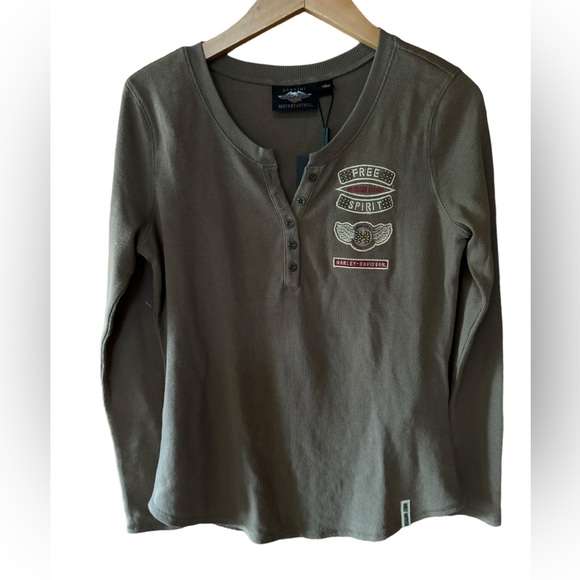 Harley-Davidson Tops - NWT Harley-Davidson Winged‎ Henley